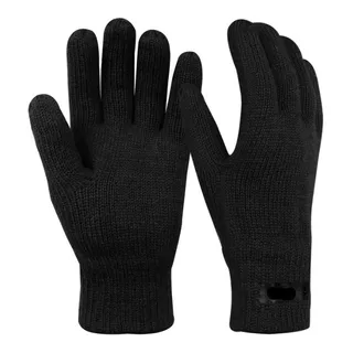 Guantes Invierno De Lana Unisex Para El Frio Negro