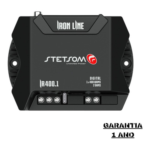 Módulo amplificador Stetsom Ironline Ir400.1 de 400 W Rms y 2 ohmios