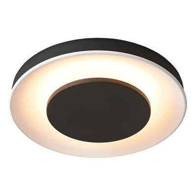 Plafon Led Flam S Negro 28w Aluminio Diseño Moderno Negro