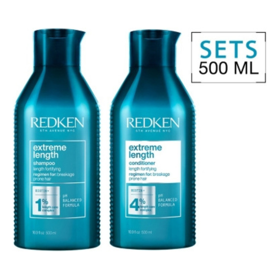 Set Extreme Lenght Redken 500ml Shampoo + Acondicionador