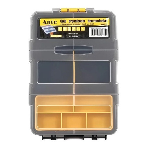 Caja Organizadora Herramientas Organizador Porta Herramienta Color Negro/Amarillo