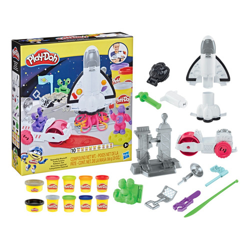 Play-Doh F1711 set diversión espacial con cohete de juguete 3+