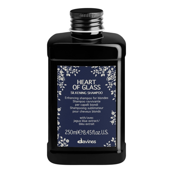  Heart Of Glass Silkening Shampoo Azul Índigo Davines 250 Ml