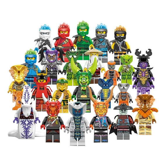 24 Minifiguras Ninjago Master Building Blocks Toys