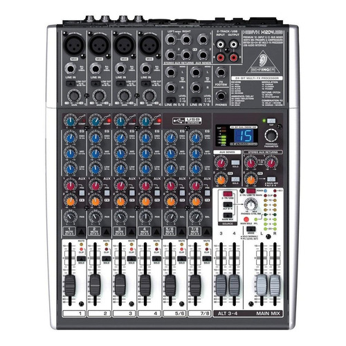 Behringer X1204usb Consola Mezcladora 12 Canales 2/2 Buses