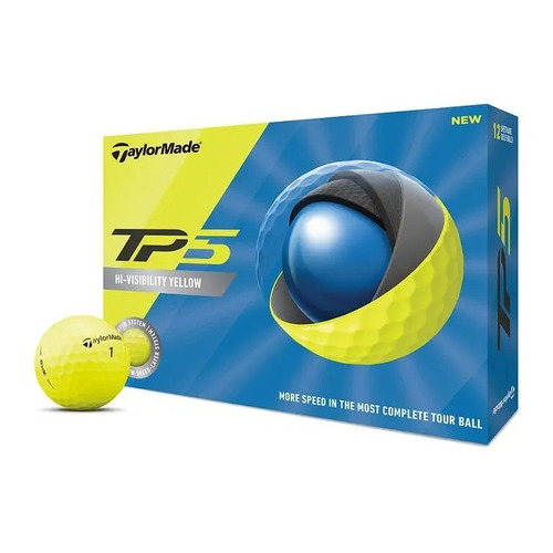 Pelotas Golf Taylormade Tp5 Amarillo | The Golfer Shop