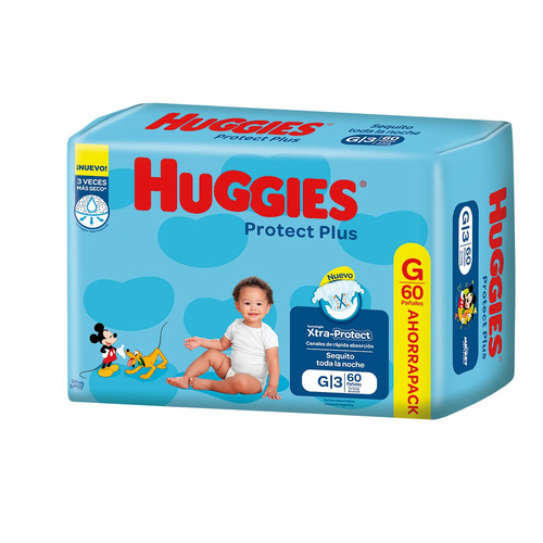 Pañales Huggies Protect Plus  G