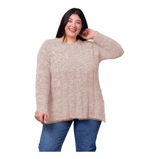 Sweater Mujer Pullover Pelo De Mono Abrigado