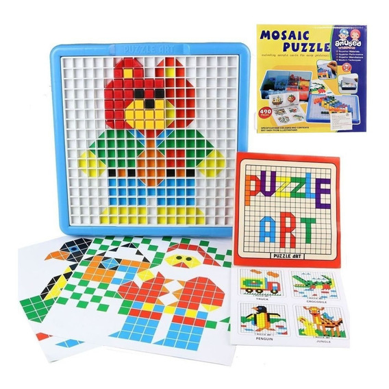 Puzzle Mosaico 490 Piezas Didactico Con Bandeja Niños(a)