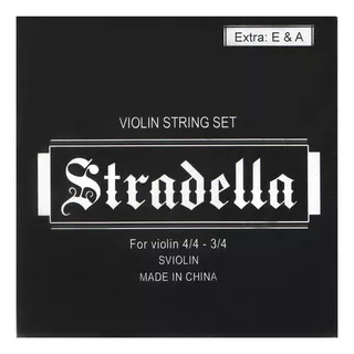 Encordado De Violin Stradella 3/4 -4/4. Cuerdas E & A Extra