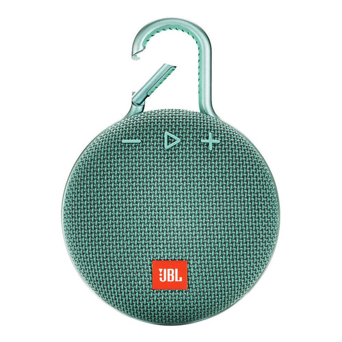 Parlante JBL Clip 3 portátil con bluetooth waterproof  river teal