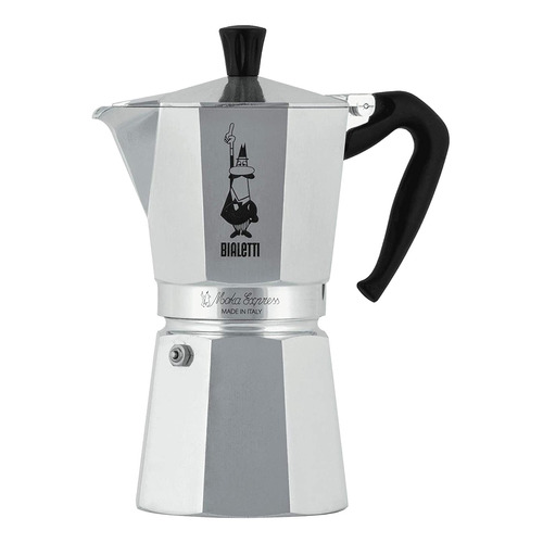 Cafetera Bialetti Moka Express 9 Tazas manual aluminio italiana