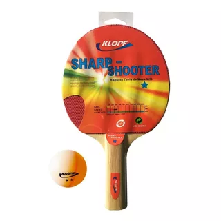 Raquete P/ Tenis De Mesa Ping Pong + Bola Laranja Klopf