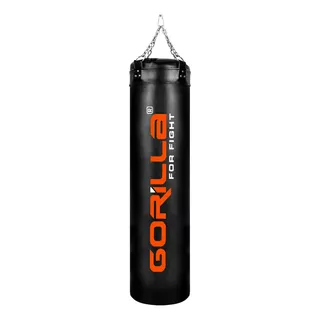 Saco De Pancada Cheio 180 Cm Grande Treino Muay Thai Mma Cor Preto