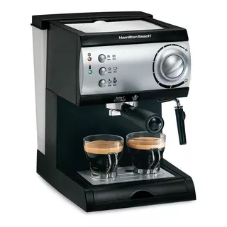 Cafetera Expresso Automatica Hamilton Beach 40715 Negra Color Negro 110v