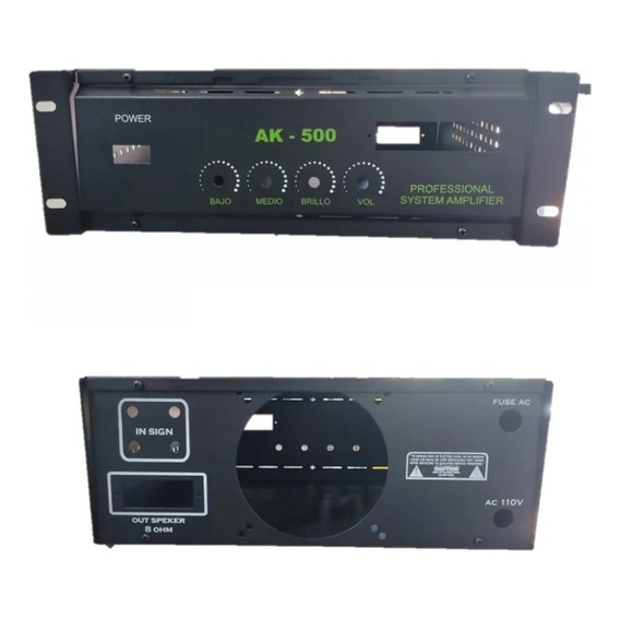 Chasis Para 4 Transitores Caja Metalica Audio Ak500 Pelv