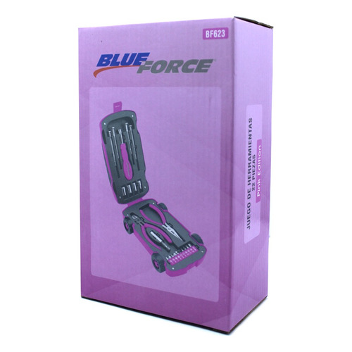 Carrito De Herramientas Pink Edition Blue Force Bf623 22 Pz Color Rosa