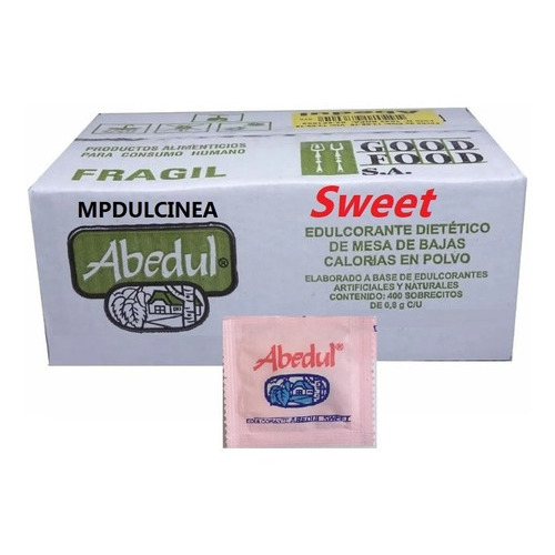 Edulcorante Sweet Abedul Caja 400 Unidades X 0.8g Abedul Polvo - Unidad - 1