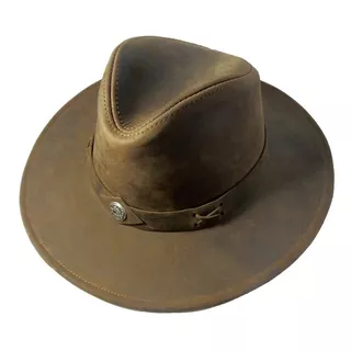 Sombrero De Cuero  - Modelo Malevo La Sombra Del Arrabal