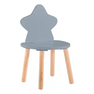 Silla De Estrella Para Niñas Y Niños Duduk Color De La Estructura De La Silla Azul