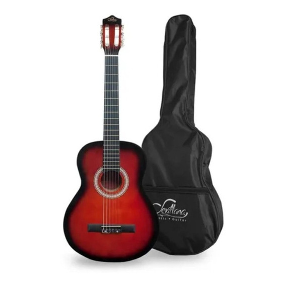 Guitarra Clasica Sevillana 8453 30 Pulgadas Sunburst Color Rojo