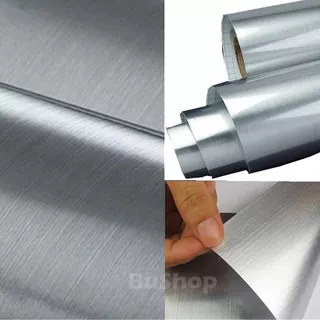 Aluminio Acero Cepillado  Vinilo Adhesivo Tuning 61cm 3.50m