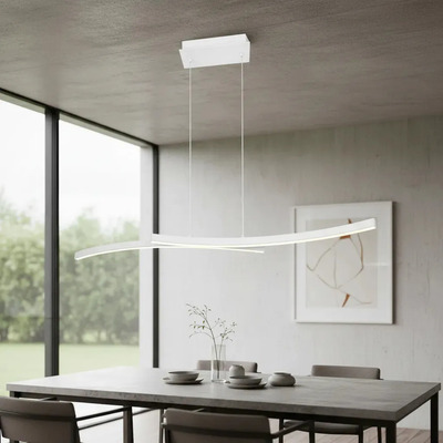 Lampara Colgante Doblan Led Cct Diseño Blanco Ldf40030-b Blanco