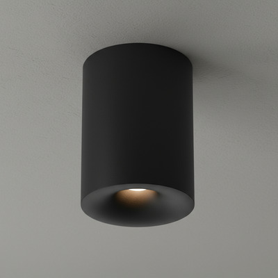 Plaf Led Sirena 10w 6839 Calido Ø62x88mm Ng Aluminio 36° Negro