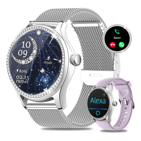 Smartwatch 1.38'' Reloj Inteligente Bluetooth Llamadas Alexa