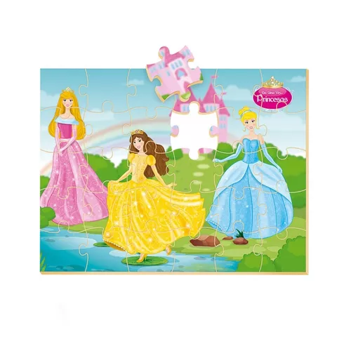 Quebra-Cabeça Princesas 100 Peças 8007 Toyster - Quebra Cabeça