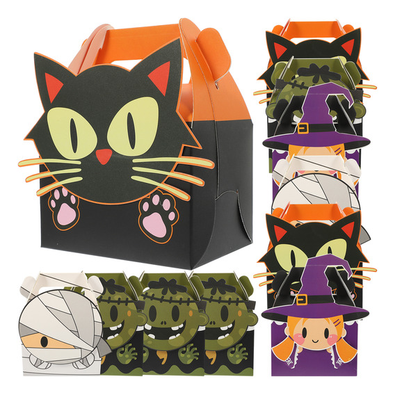 Caja De Caramelos De Halloween Favors Bag, 24 Unidades