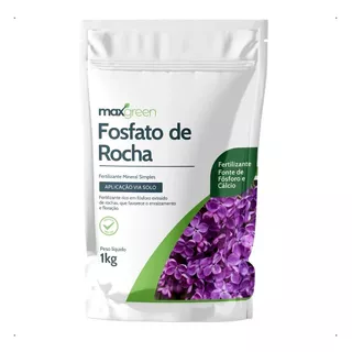 Adubo Maxgreen Fosfato De Rocha Fertilizante Mineral Simples