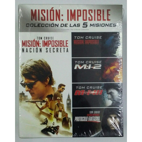 Blu Ray Mision Imposible Coleccion De Las 5 Misiones