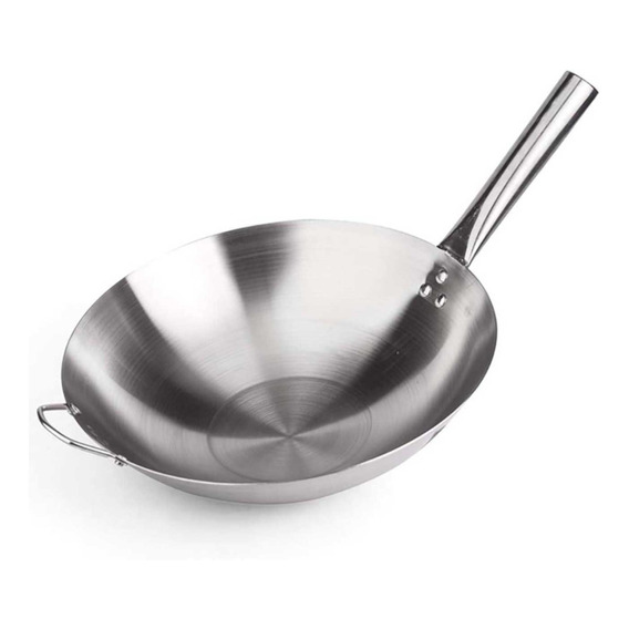  Sarten Wok Chifero De 34cm  Acero Inoxidable Nueva 