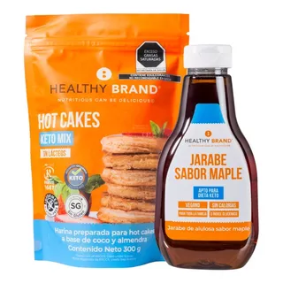 Kit Harina Hot Cakes Y Jarabe Maple Sin Gluten Healthy Brand