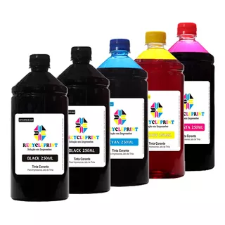 Refil 1250ml Tinta Compatível Epson L120 L355 L365 L375 L395