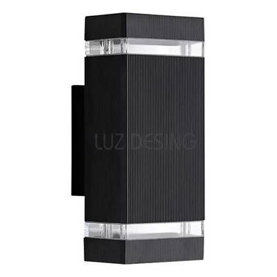 Bidireccional Exterior Aluminio Con 2 Led Gu10 Sf