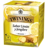 Te Twinings Limón Y Jengibre Caja X 10 Saquitos De 1,5 Gr
