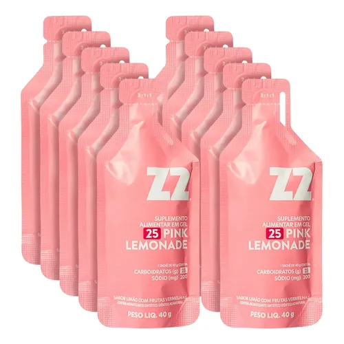 Gel de Carboidrato Z2 Everyday Pink Lemonade Kit com 10 Sachês de