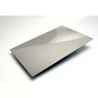 Placa Salva Bolo Retangular 45x30cm Em Aço Inox