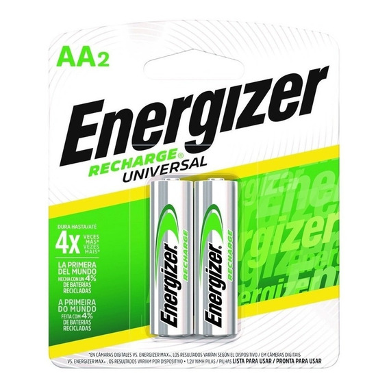 4 X Pilas Recargables AA Energizer NH15-2000 2000mAh 1.2V