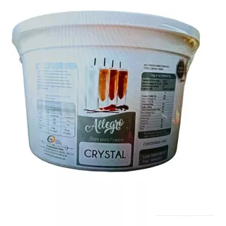 Base En Polvo Para Frappé Crystal 3 Kg Allegro Ingredints