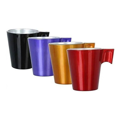 Juego X4 Jarrito Taza Cafe Luminarc Flashy Expresso 8 Cl