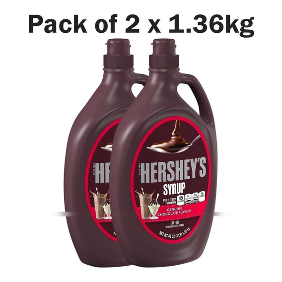 2 Hershey's Syrup Chocolate 3 Libras Pac - Kg a $56