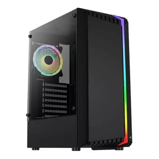 Caja Chasis Gabinete Gamer Rgb Aerocool Bionic V2 Rgb Negro