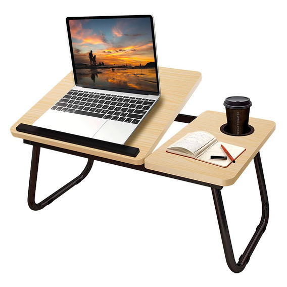 Mesa De Cama Reclinable Para Laptop Plegable Con Posa Vaso ®