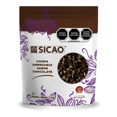 Chispas Horneables Sabor Chocolate Sicao 1 Kg Barrycallebaut