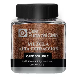 Café Soluble Mezcla Alta Extracción 100 Gr Punta Del Cielo