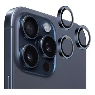 Kit 6 Proteções Câmera Beleza Para iPhone 15 Pro Max 5g 6.7