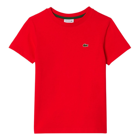 Playera Lacoste De Algodón Ecológico Unisex Para Niños